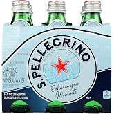 S.Pellegrino Sparkling Mineral Water, 8.45 Oz Glass Bottle | Natural sparkling mineral water; 8.45 fl oz glass bottle