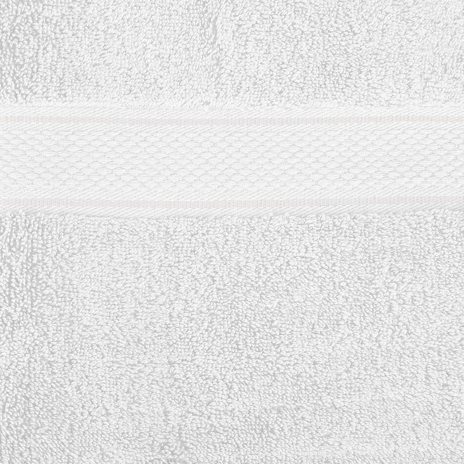 Pinzon 6 Piece Blended Egyptian Cotton Bath Towel Set - White: Home & Kitchen