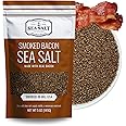 Bacon Seasoning Alderwood Smoked Sea Salt, Bacon Infused Cooking and Finishing Salt, 5 oz Bag.