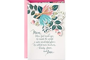 Hallmark DaySpring Religious Mother's Day Card for Mom (Kindness, Beauty, Grace, Love)
