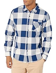 NEFF Men's Flannel Button Up Long Sleeve