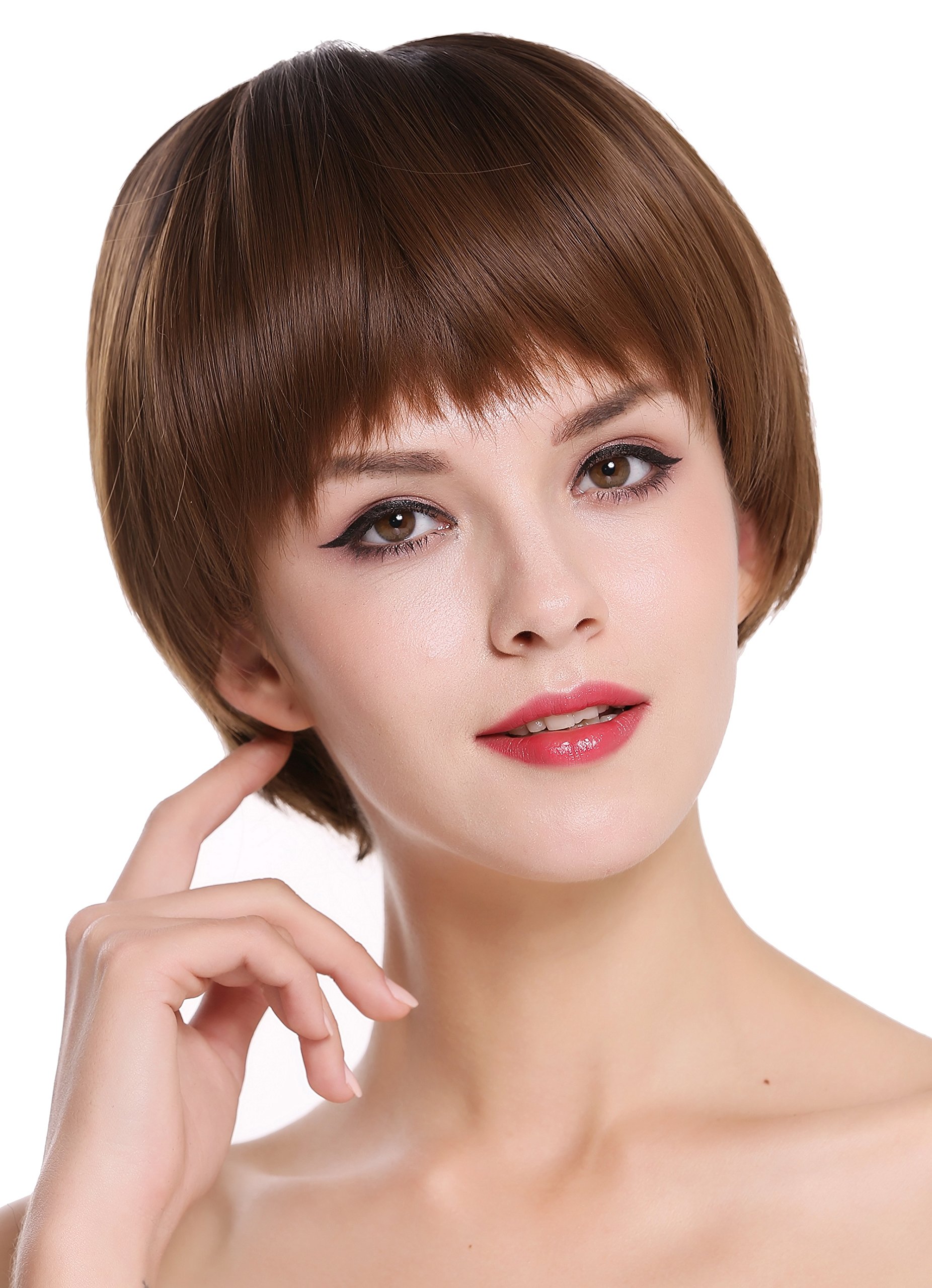 WIG ME UP - D3061R-10/12R4 Quality women's wig short lady Page Bobo sleek brown mix