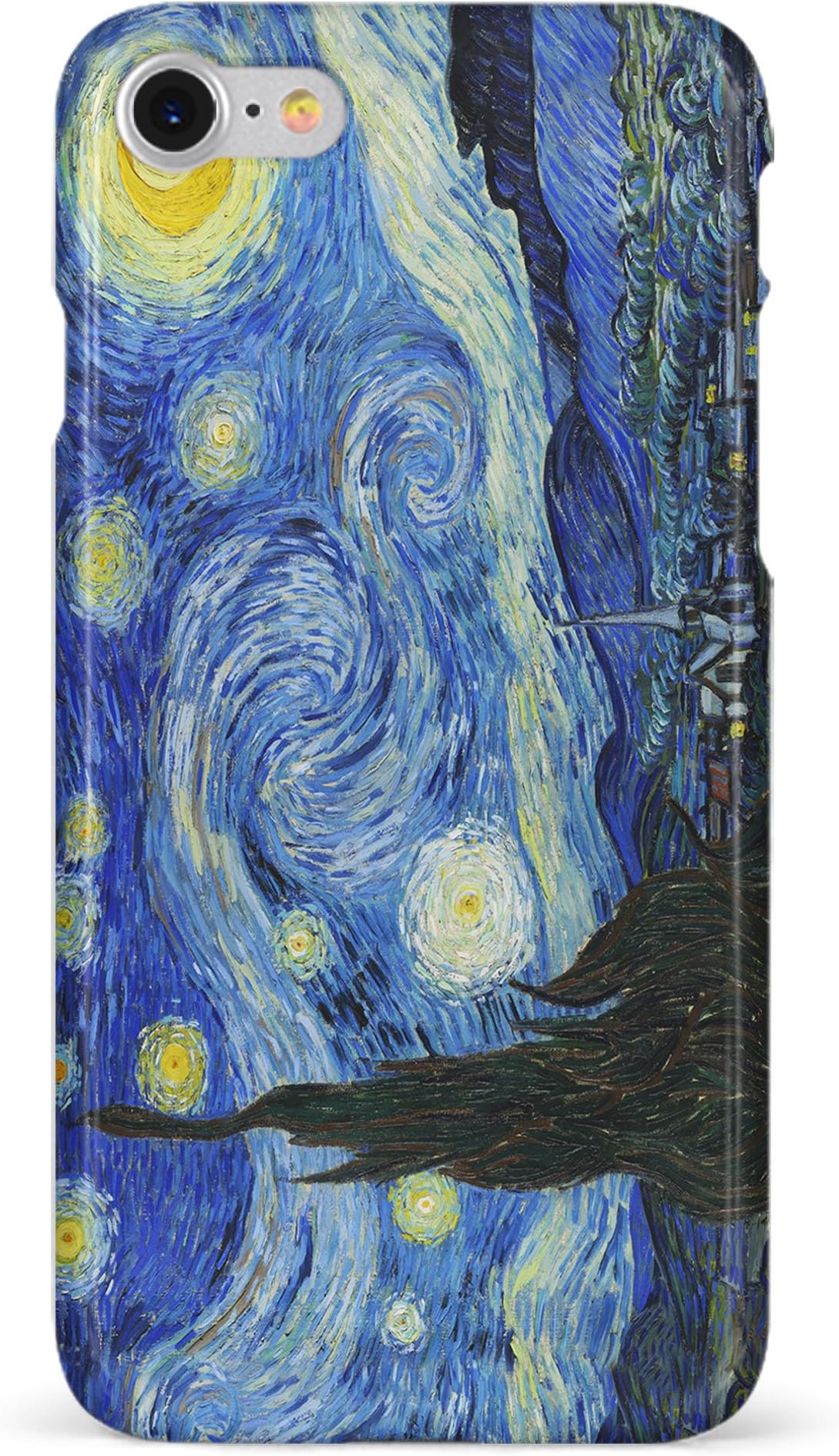 Monarque iPhone Case with Smooth Premium Durable Scratch-Resistant TPU Material with Starry Night Design Fit For iPhone 6 iPhone 7 iPhone 8