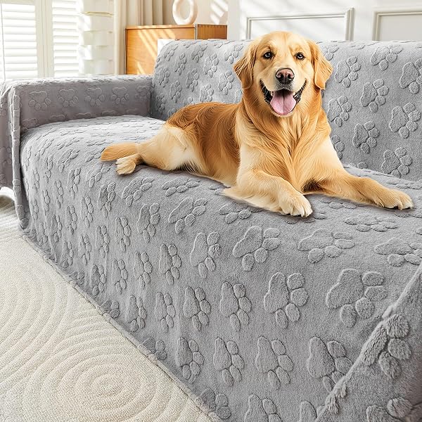 AKPGQ FAUX FUR COUCH COVER FOR DOGS WASHABLE,FUZZY...