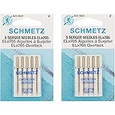 ELX705 Serger Needles -Size 14/90 5/Pkg (2 Pack)