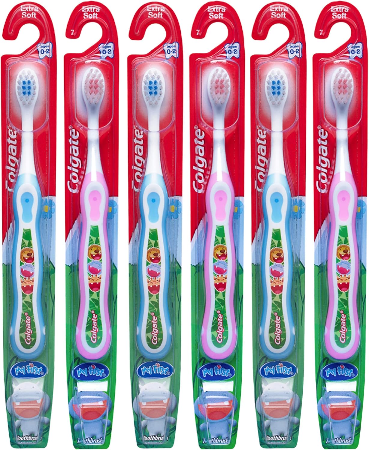 Colgate My First Baby and Toddler Toothbrush, Extra Soft Colors Vary