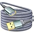 AINOPE - Cable de extensión USB 3.0 de 10 pies tipo A, macho a hembra. Cable de extensión de alta transferencia de datos, com