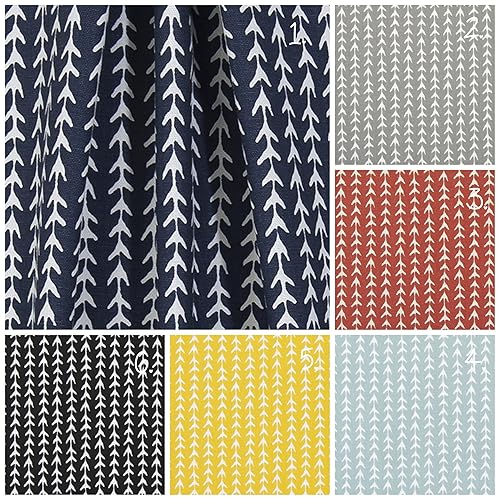 Amazon Com Vine Arrow Curtain Panel Set Triangle Curtains Navy