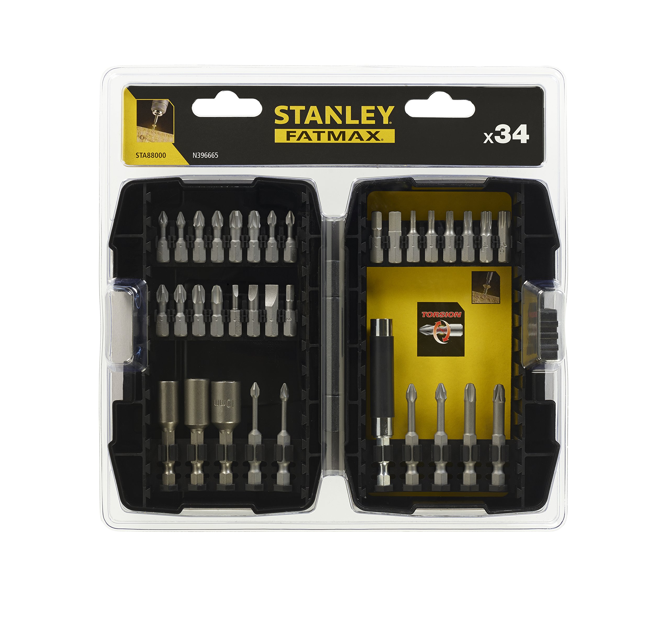 Stanley STA88000 Twist Drill Set, 34 Pieces
