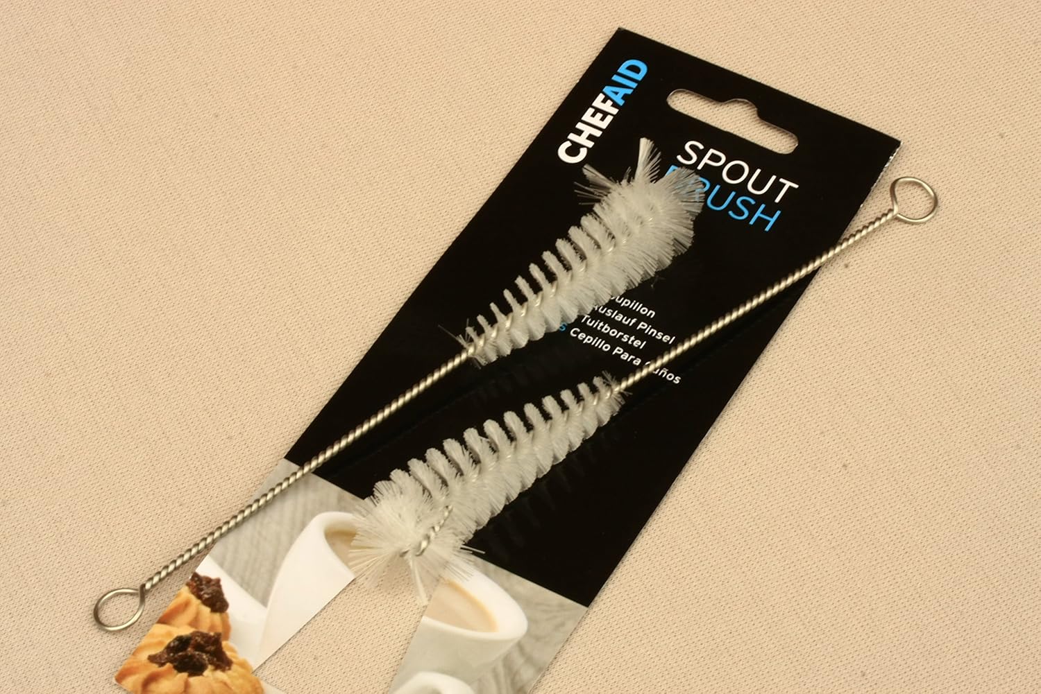 2 x chef aid kitchen kettle tea pot spout brushes easy cleaner length