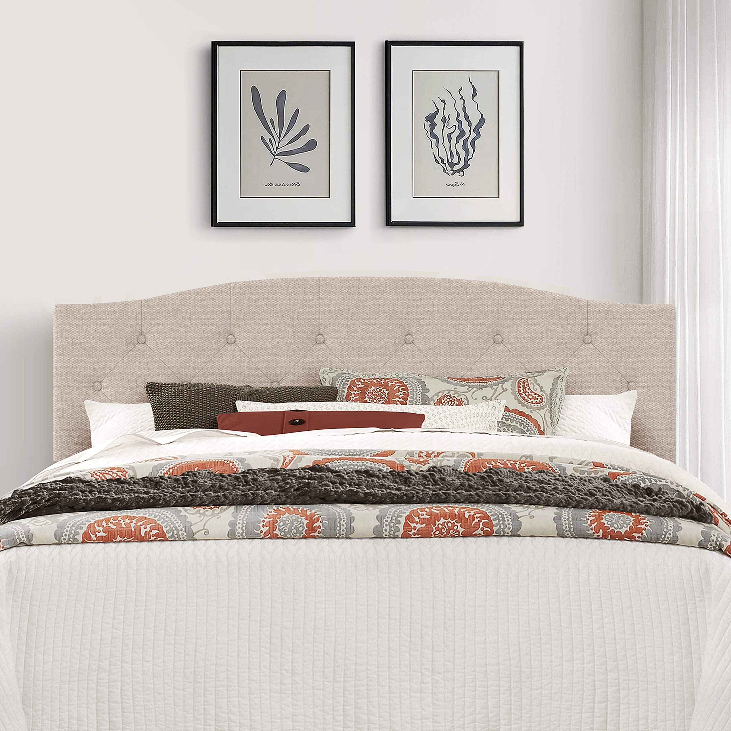 Photo 1 of Hillsdale, Provence Upholstered King/Cal King Headboard, Light Beige