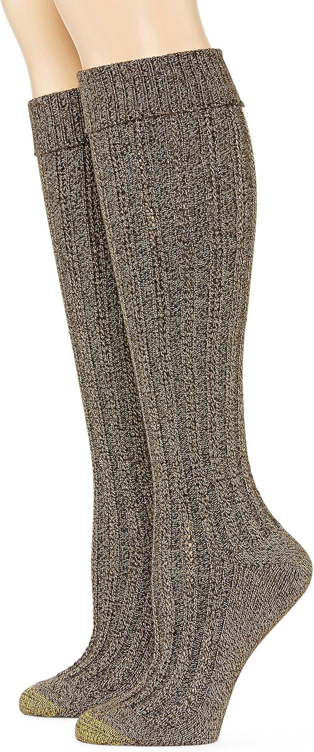 Gold Toe Womens Touch Stitch Knee High 2Pair Socks (Shoe