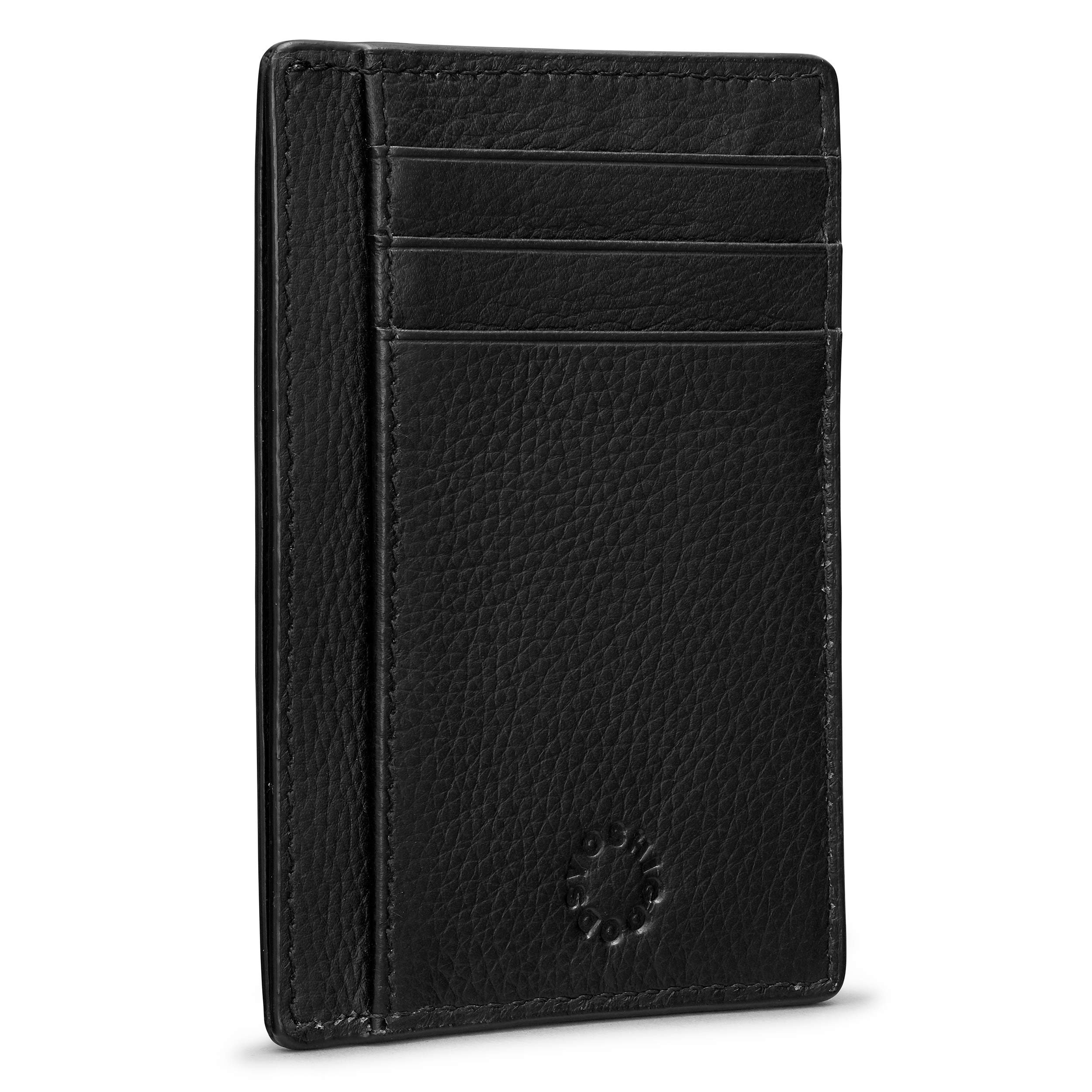 Yoshi Mens Wallet (Black), Slim RFID Blocking Minimalist Credit Card Holder with ID Window, Holds Credit Cards and Bank Notes, Womens Card Holder