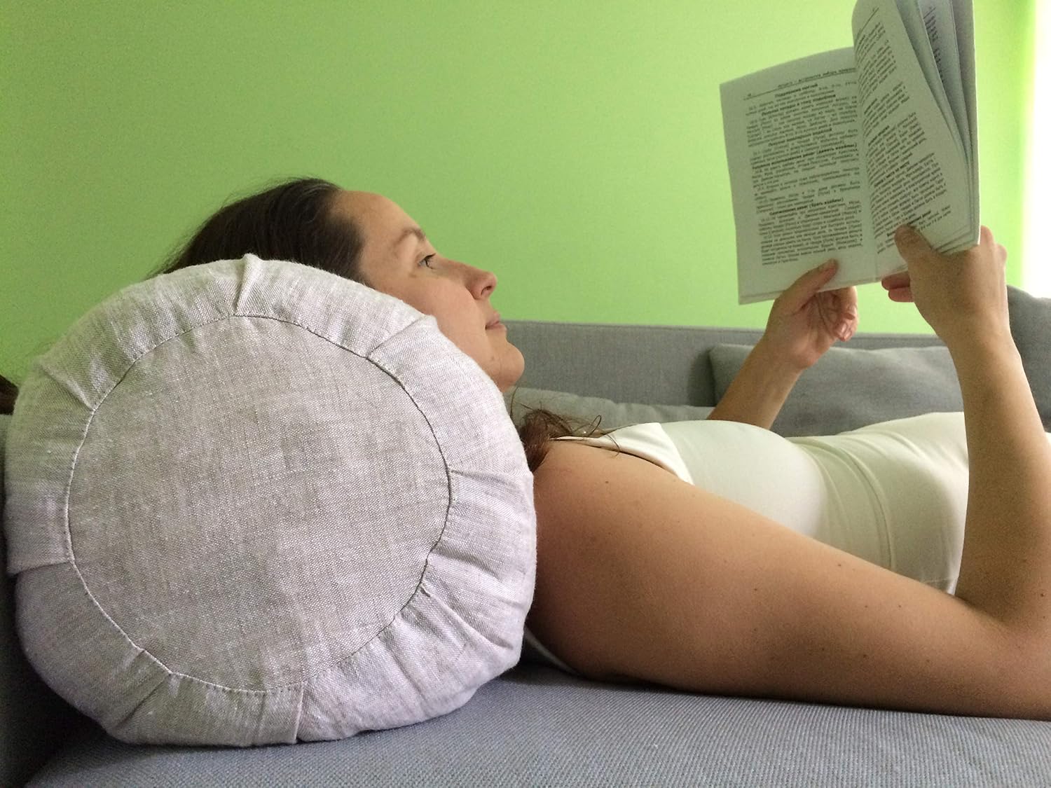 Amazon.com: Pillowholic Iyengar Yoga Bolster Linen Yoga Prop