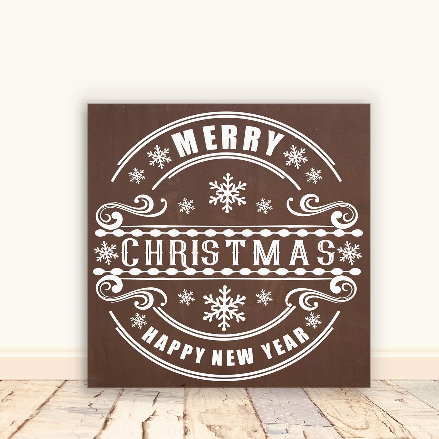 DKISEE Merry Christmas Wood Sign, Holiday Art