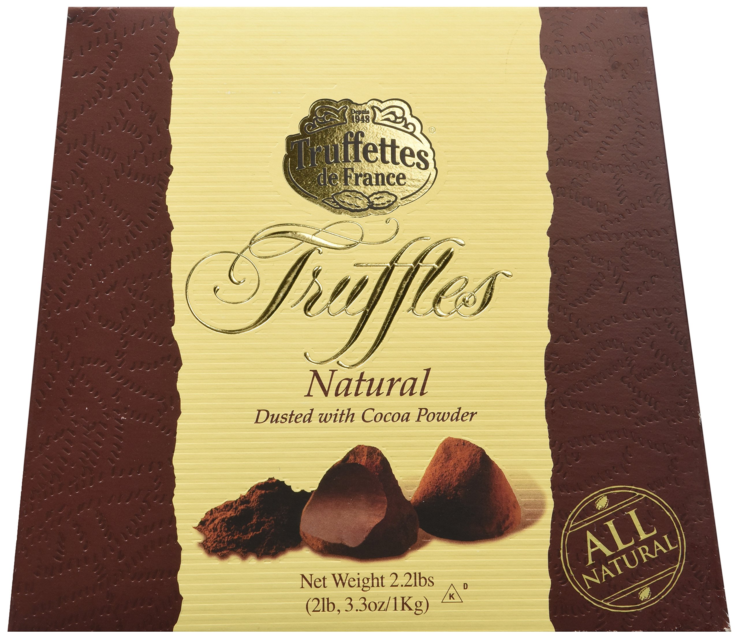 Chocmod Truffettes de France Natural Truffles 2.2 lbs Chocolate Truffles