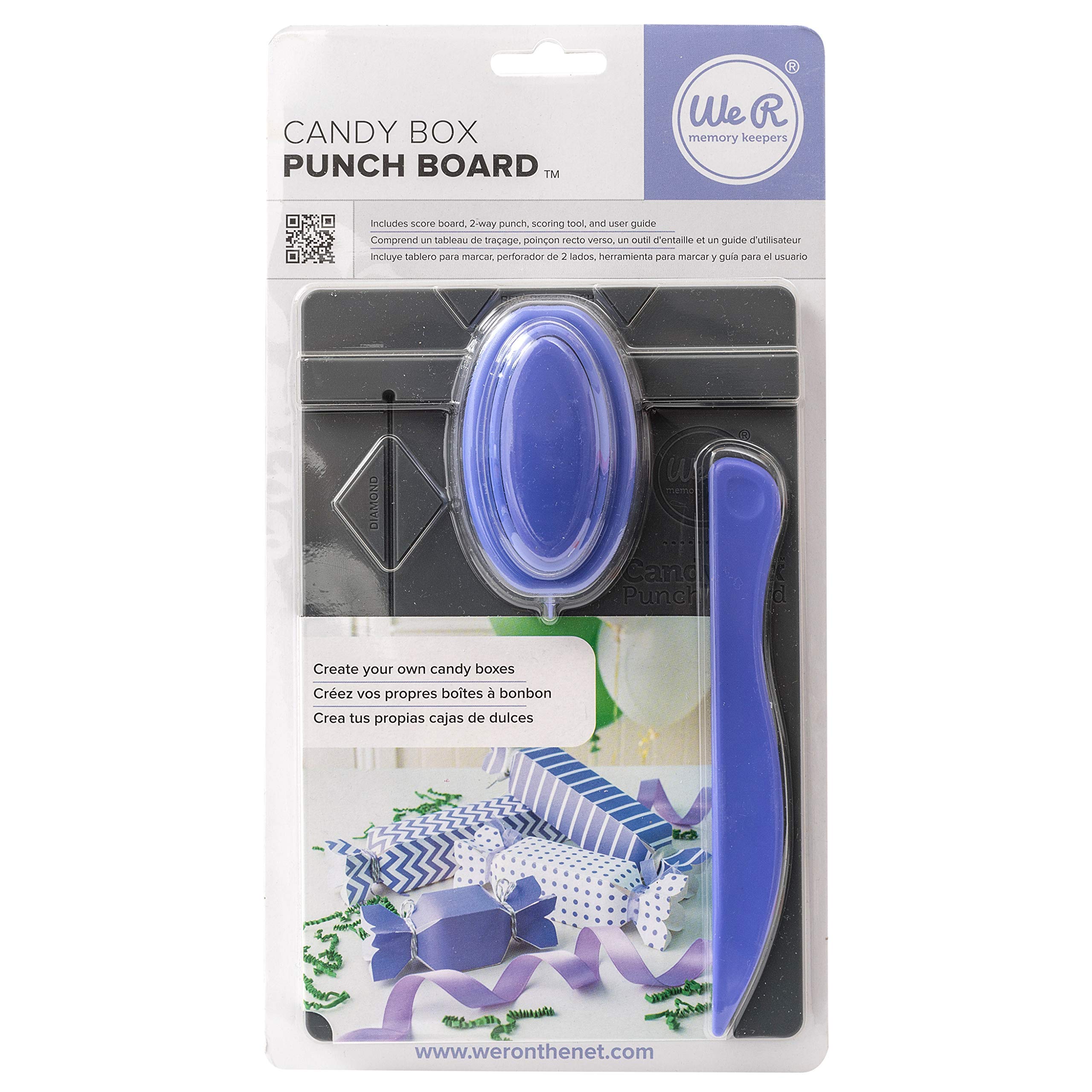 We R Memory Keepers Candy Box Punch Board(Color may slightly vary)