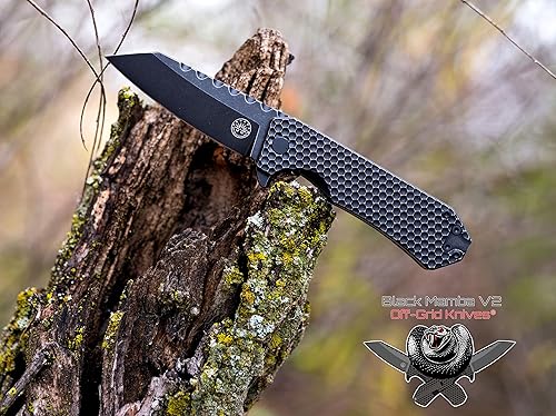 BLACK　manba v2 Off-Grid Knives - Black Mamba V2 - Bohler M390 Super Steel
