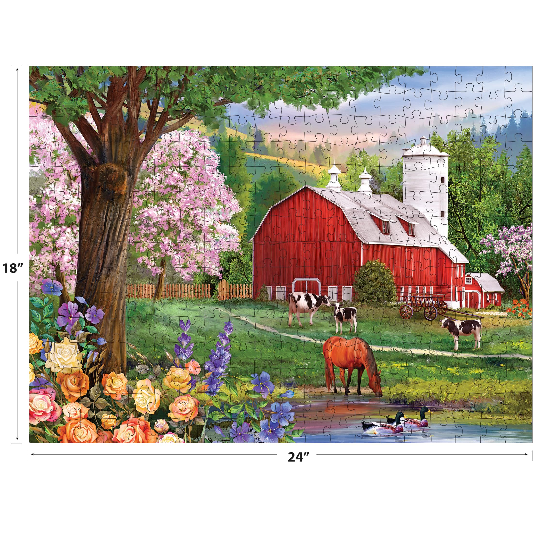 RoseArt - Puzzle Collector - Spring Morning - 300XL Piece Jigsaw Puzzle for Adults