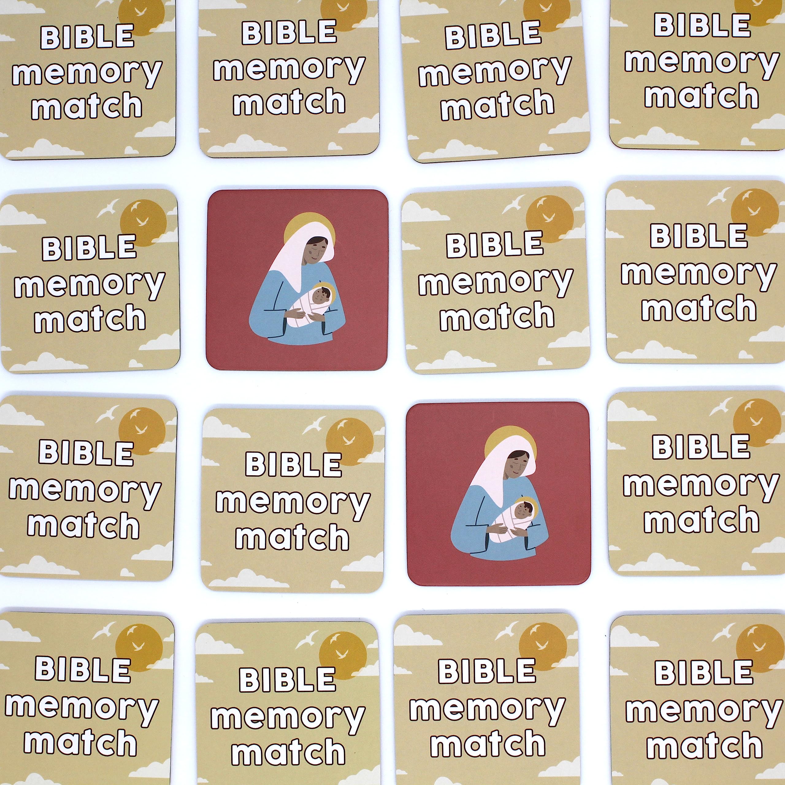 Good Ground Toddler Matching Memory Match Game | Fun & Fast Gifts for Boys & Girls Ages 3 to 7 - Christain Preschool Homeschool Biblical Bible Themed Card Game