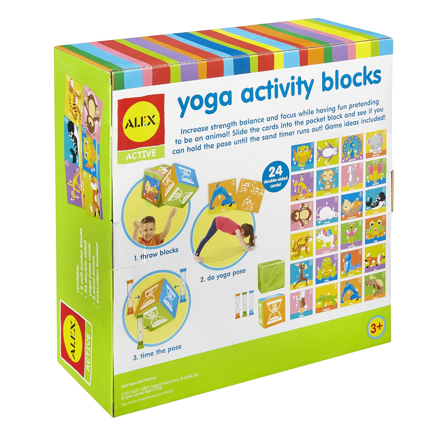 Toys & Games ALEX Active Yoga Activity Blocks ALEX Toys 2450021