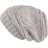 Lilax Knit Slouchy Oversized Soft Warm Winter Beanie Hat