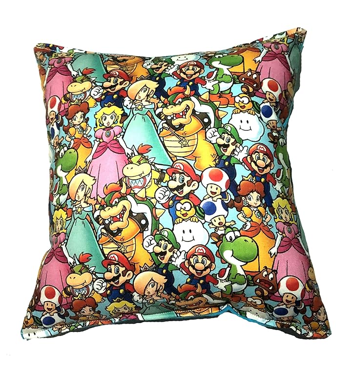 Mario Brothers Pillow Super Mario Brothers Pillow Yoshi Bowser Grouped