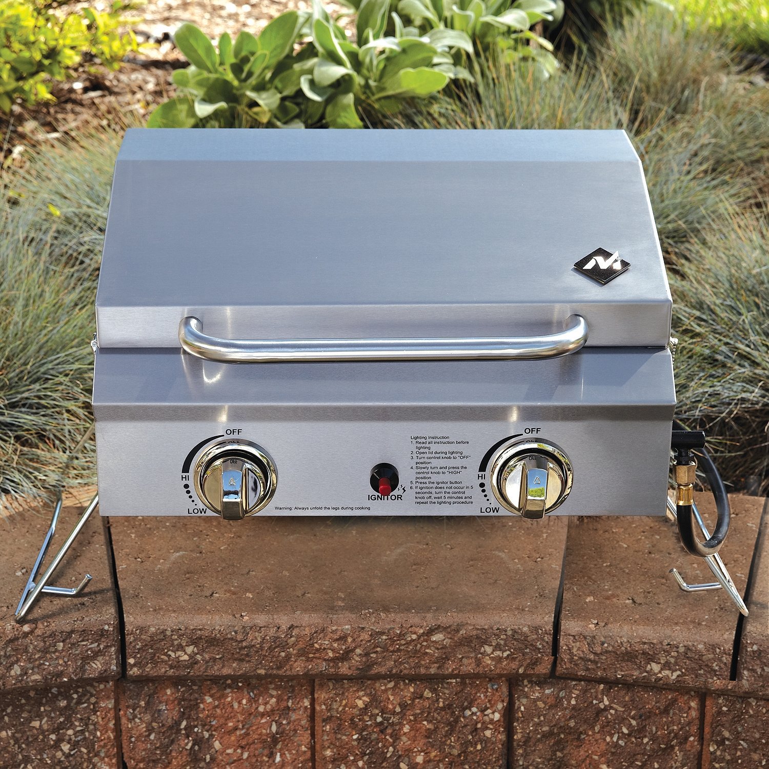 Members Mark Gr4039014943 Portable Stainless Steel 2Burner Gas Grill