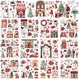 Aazon.co: BBTO 12 Sheets Fall Thanksgiving Rub On Transfers For Crafts And Furniture Christas...