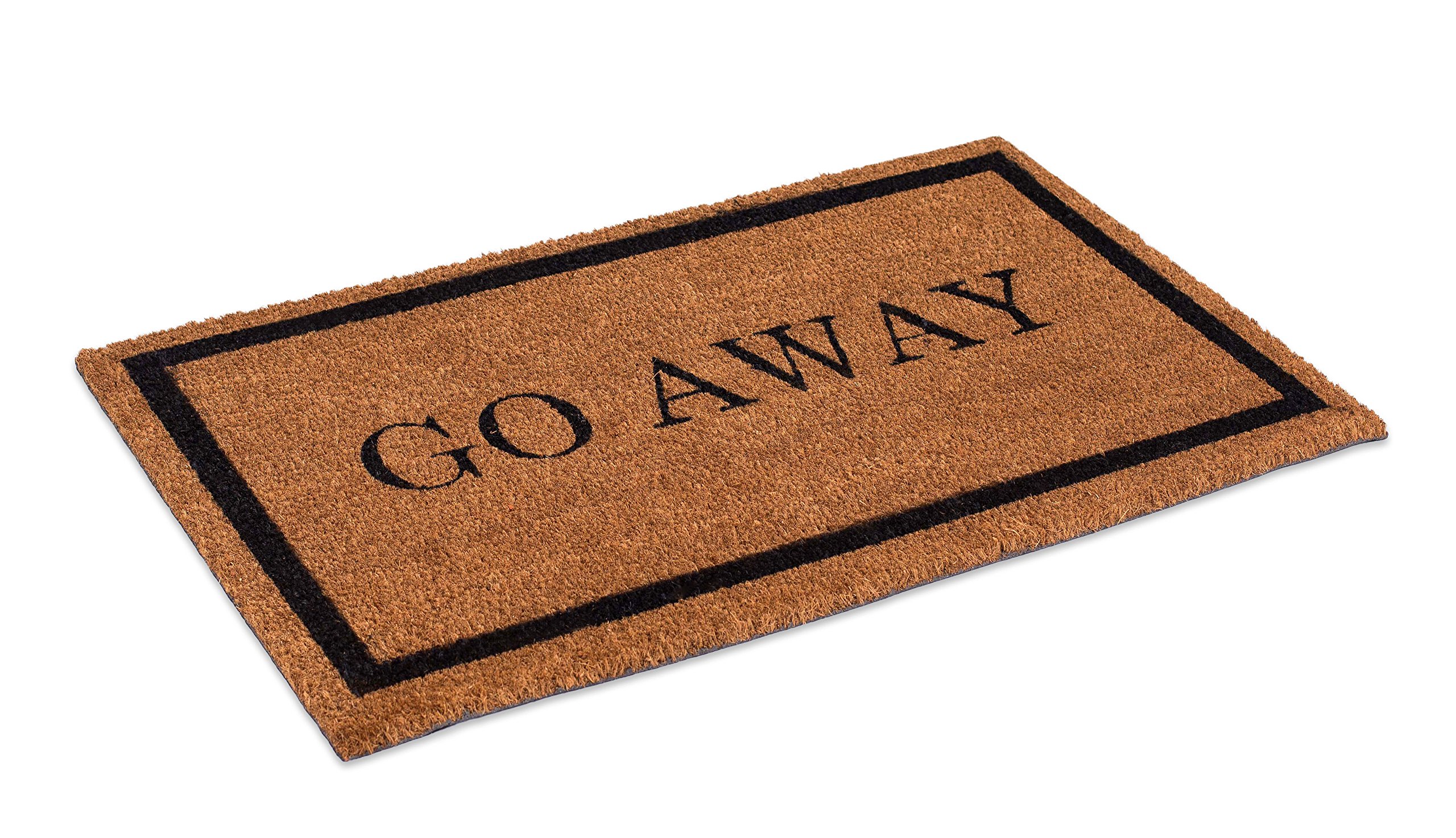 Go Away Front Door Mat Funny Coir Doormat Outdoor Mats with