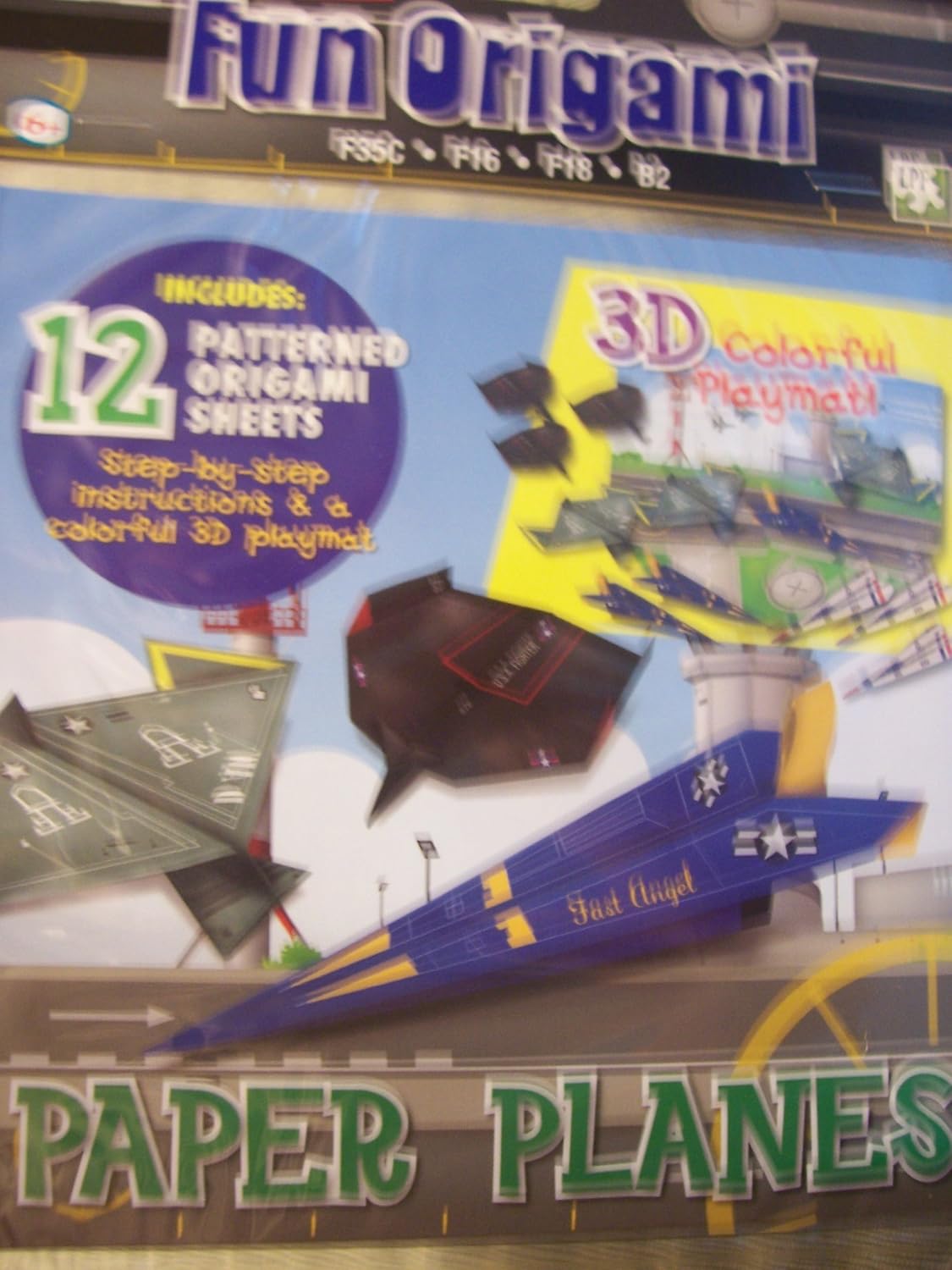 Fun Origami Set Paper Planes With 3d Colorful Playmat