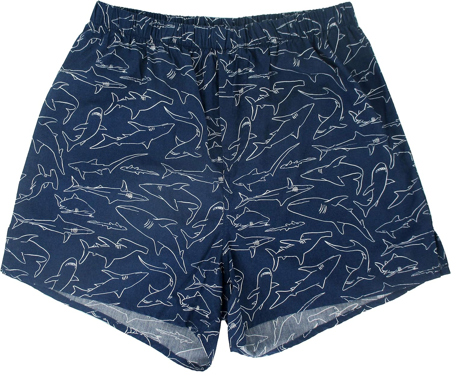 ROCK ATOLL Men's Dark Blue Hammerhead Shark Sea Nautical Print Boxer Shorts S-XXL