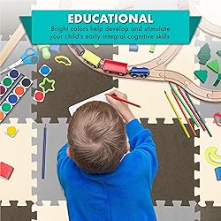 ProSource Foam Puzzle Floor Play Mat for Kids and