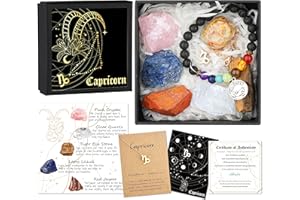 Hihealer Zodiac Gifts for Women, Spiritual Gifts, Zodiac Gifts, Astrology Gifts for Women, Horoscope Gifts with Birthstone, Healing Stone Gifts, Unique Birthday Gifts for Women