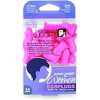 Howard Leight Women Earplugs, Pink, 14 Pairs