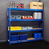 BiGDUG Heavy Duty Garage Shelving Unit 4 Tier 600kg per Shelf 2400kg Bay view 9