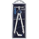 Staedtler Mars Comfort 551 01 Precision Compass Set with Lead Part, Universal Adapter and Spares Box