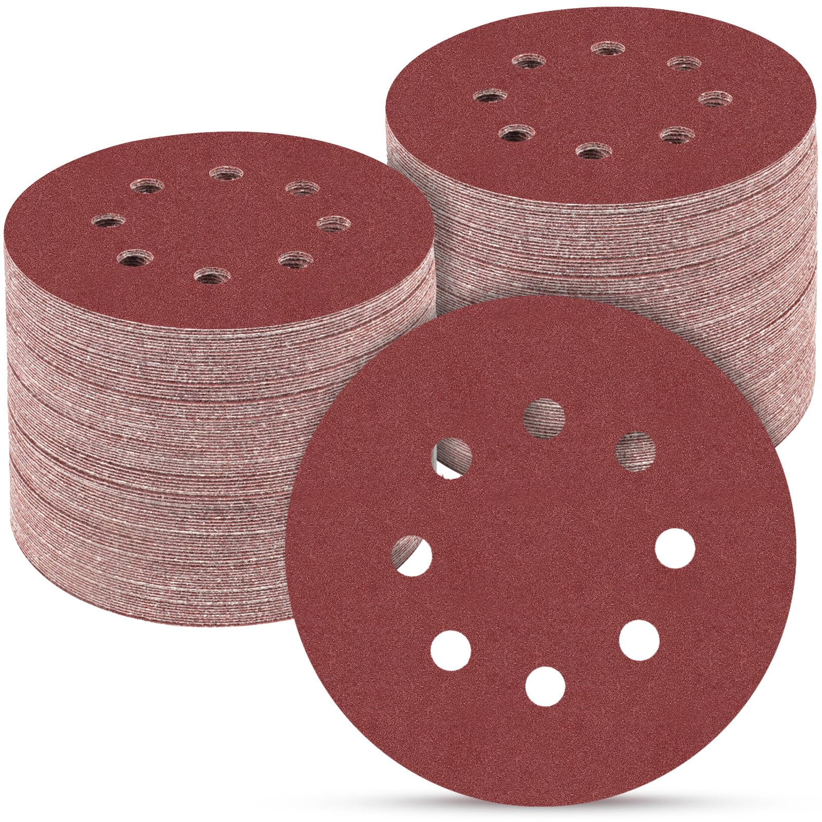 POTUINOM 100 PCS 5 Inch Sanding Discs 220