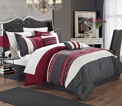 Amazon Com Chic Home Carlton 6 Piece Comforter Set King Size