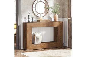 Tribesigns Farmhouse Console Table, 47 Inches Entryway Console Table with Storage, Industrial Hallway Accent Table for Living Room, Entrance