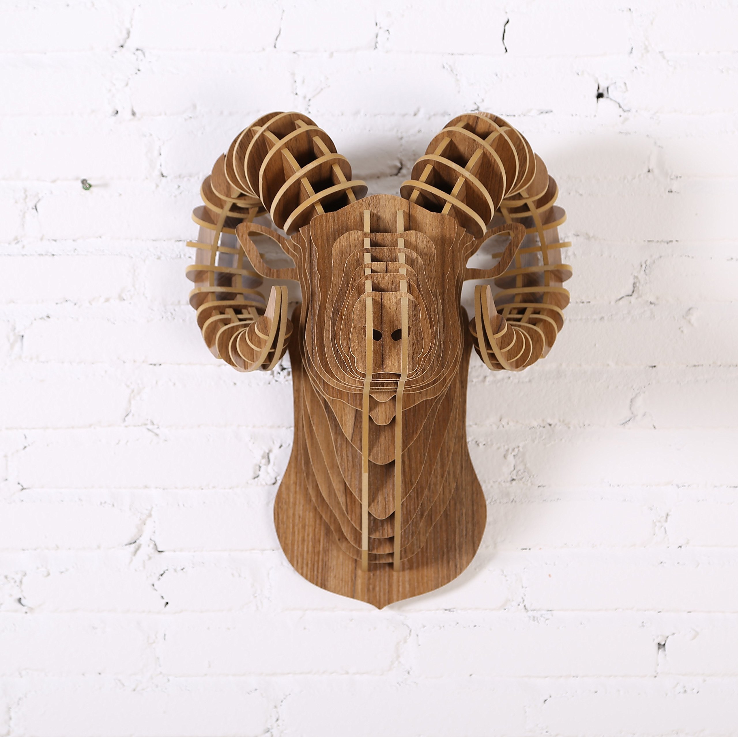 Berkeley Designs Walnut Ram Head