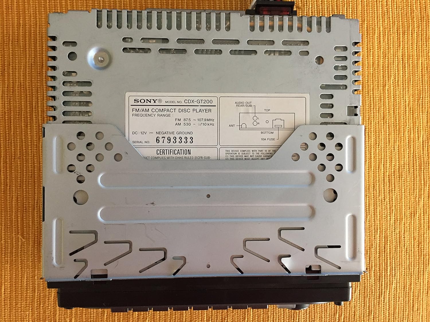 Amazon Com Sony Cdx Gt200 Cd Receiver Car Electronics