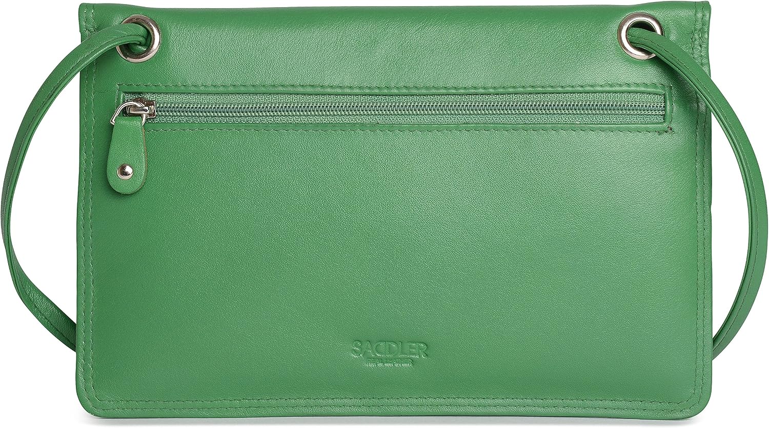 SADDLER "Isabelle Soft Leather Crossbody Bag - Slim Ladies Sling Purse, Jelly Bean - Image 4