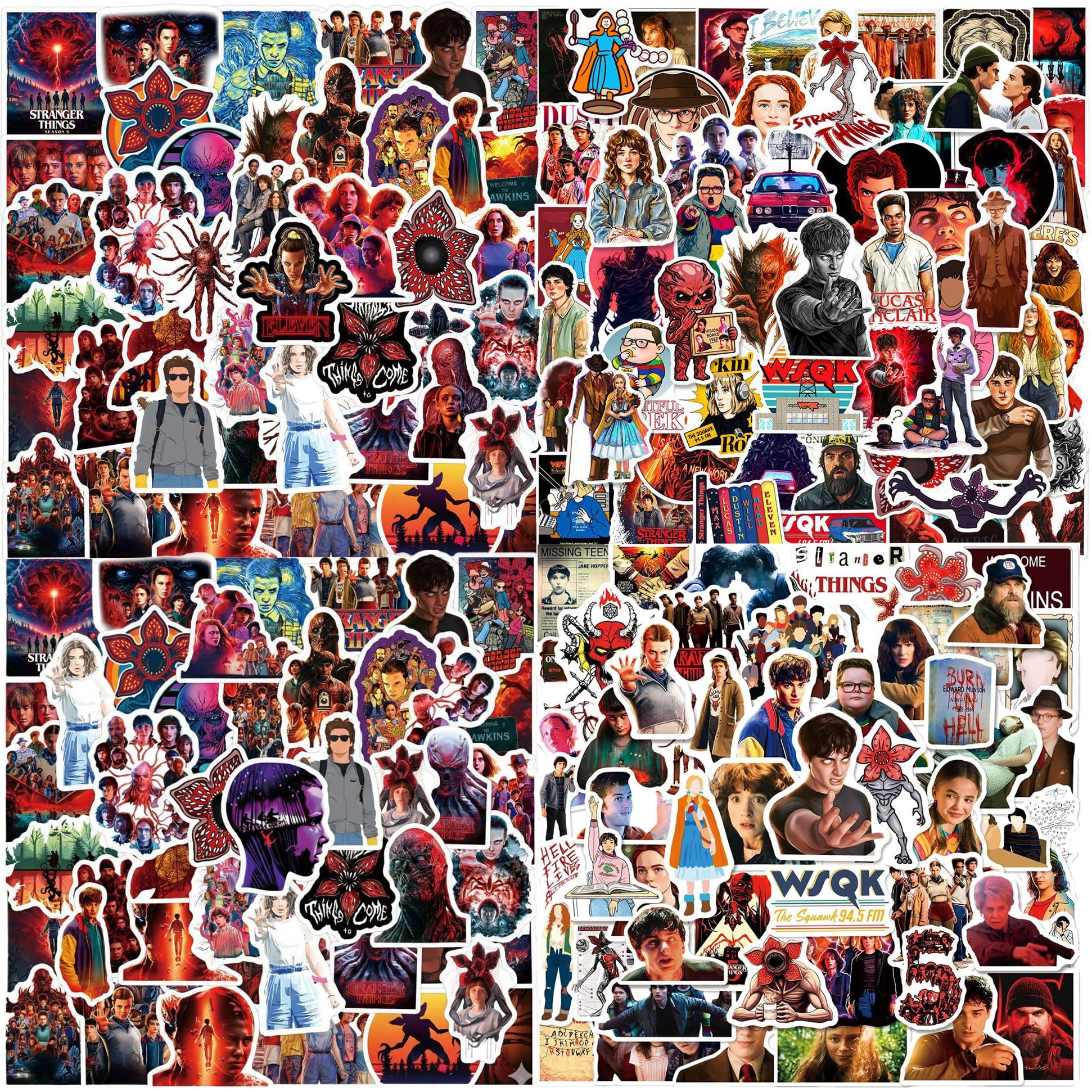 300Pack Stickers, Premium Vinyl Waterproof Decals for Laptop, Phone, Water Bottle, Journal - Collectible Art Stickers for Fans, Teens, Kids (Various New Designs)