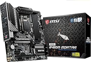 MSI MAG B460M MORTAR ARSENAL GAMING Motherboard (10th Gen Intel Core, LGA 1200 Socket, SLI/CF, Double Slot M.2, 2.5G LAN, DP/HDMI)