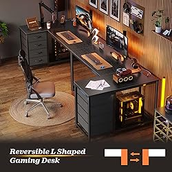 PRAISUN 43.3" Small Computer Desk with Power