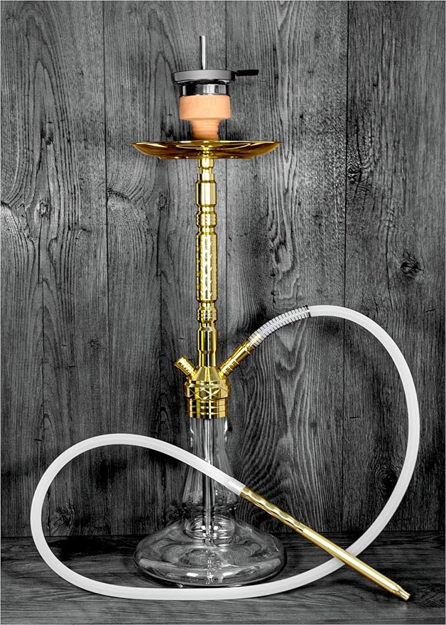 Aton Deluxe Vol. 2.0 Edelstahl Komplett Shisha Set Gold Edition