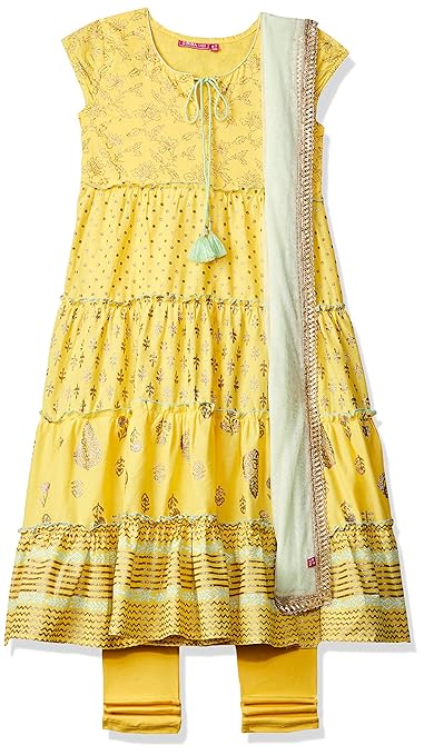 Girls' Regular Fit Salwar Suit Set