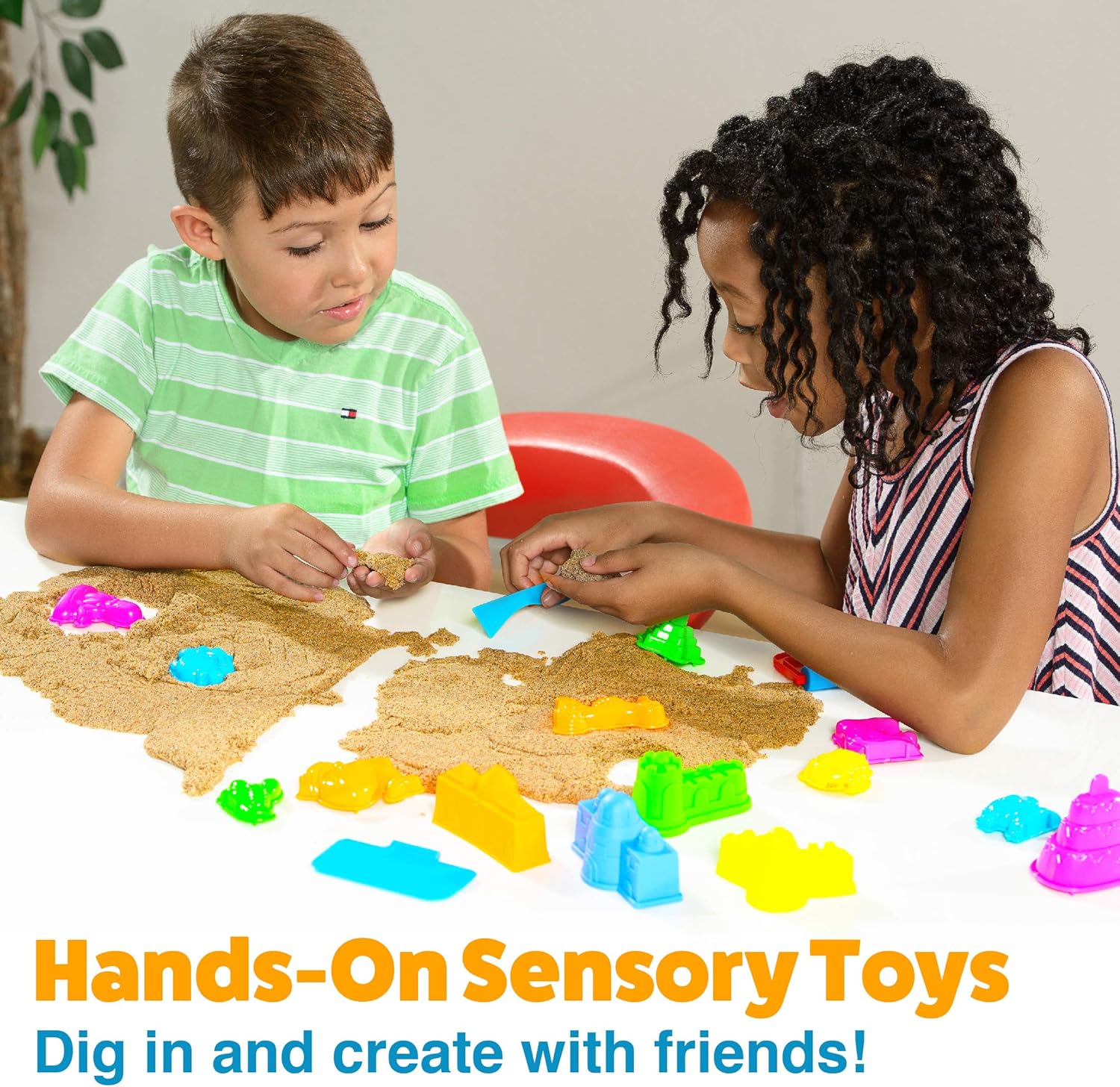 USA Toyz Sand Molds - 23pk Mini Sandbox Toys, Sand Castle Building Kit Compatible with Any Molding Sand: Toys & Games