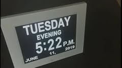 Amazon.com: 【Upgraded】Digital Calendar Alarm Day Clock - with 8” Large
